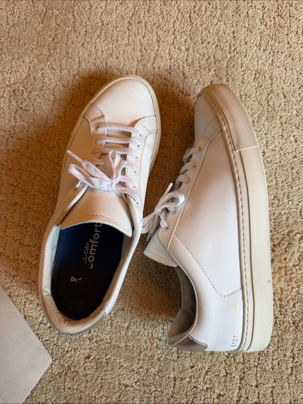 Common Projects White Leather Low-Top Sneakers